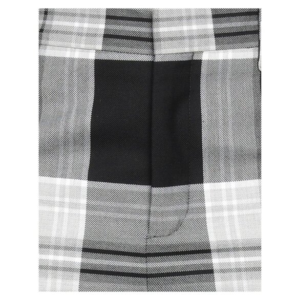 CHARLES JEFFREY LOVERBOY Wednesday Check Cotton-twill Trousers In 黑色 - Picture 3 of 6